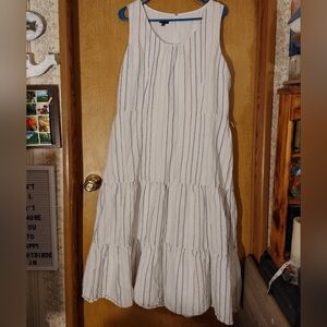 Talbots Striped Sleeveless Dress 16P